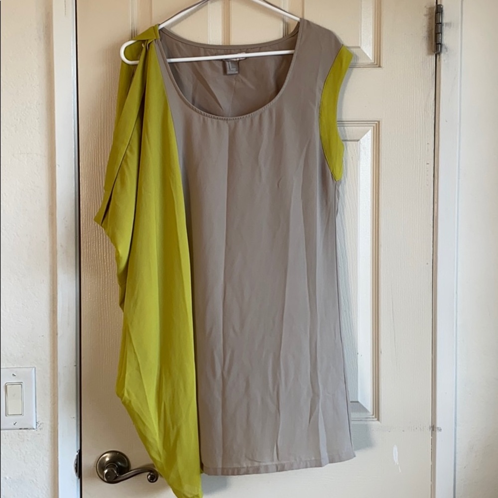 Love21 asymmetrical color block dress